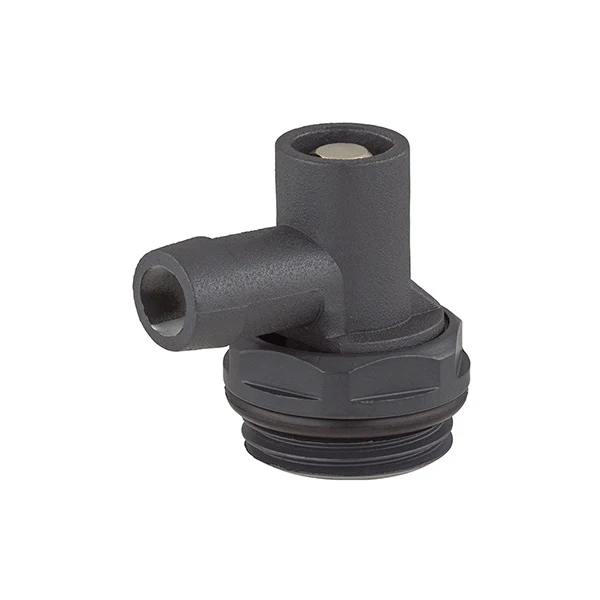 Robinet de Vidange Anthracite pour Radiateur - Accessoires Outdoor pour Plus de Liberté de Mouvement Robinet de vidange à boisseau avec bouchon