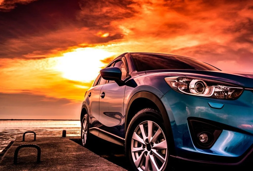 Peinture murale SUV bleu - Saldi Straordinari – Offerte Speciali Disponibili Adesso - Tableau