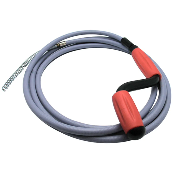 Furet déboucheur de canalisation à manivelle - Accessoires Outdoor pour Plus de Liberté de Mouvement Tuyau D'aspiration Centralisé 12 M – Interrupteur Marche/arrêt Sur Poignée,  Raccord 32 Mm Et Prise Murale 37 Mm, Rotation 360°, PVC Renforcé