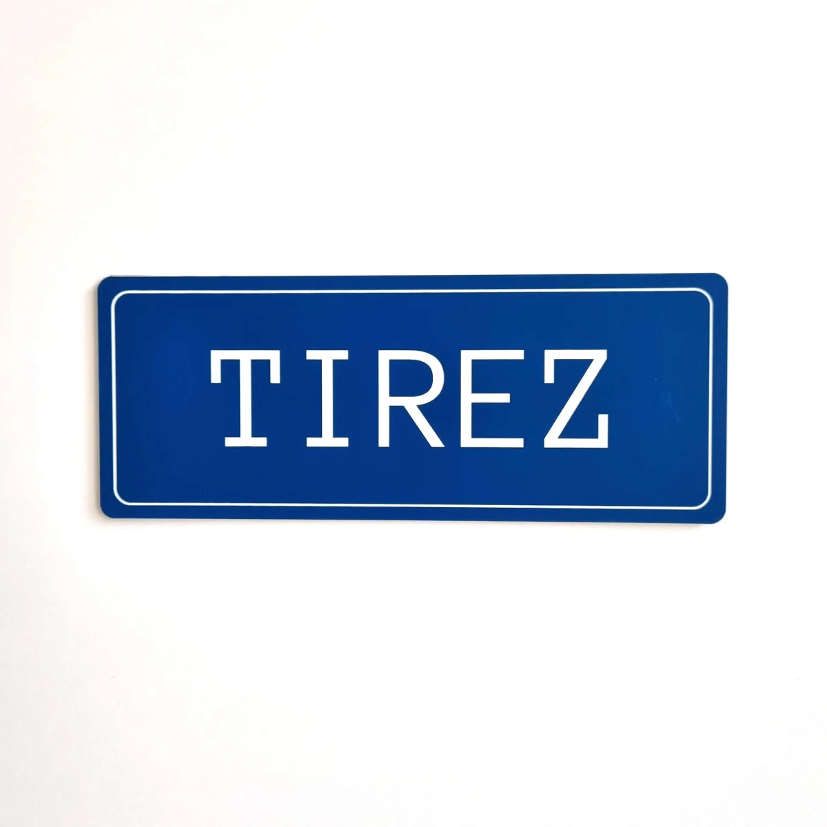 Plaque de porte tirez avec texte gravé – plastique - Saldi Straordinari – Offerte Speciali Disponibili Adesso Plaque de porte et pictogramme