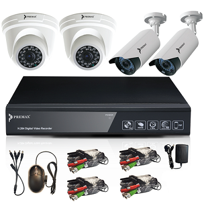 Premax 1.3 Mega Pixel 4-Ch AHD DVR Kit - ​Drones Professionnels & Grand Public | Boutique Française​ - {'count': 1, 'name': 'Yoghurt'}