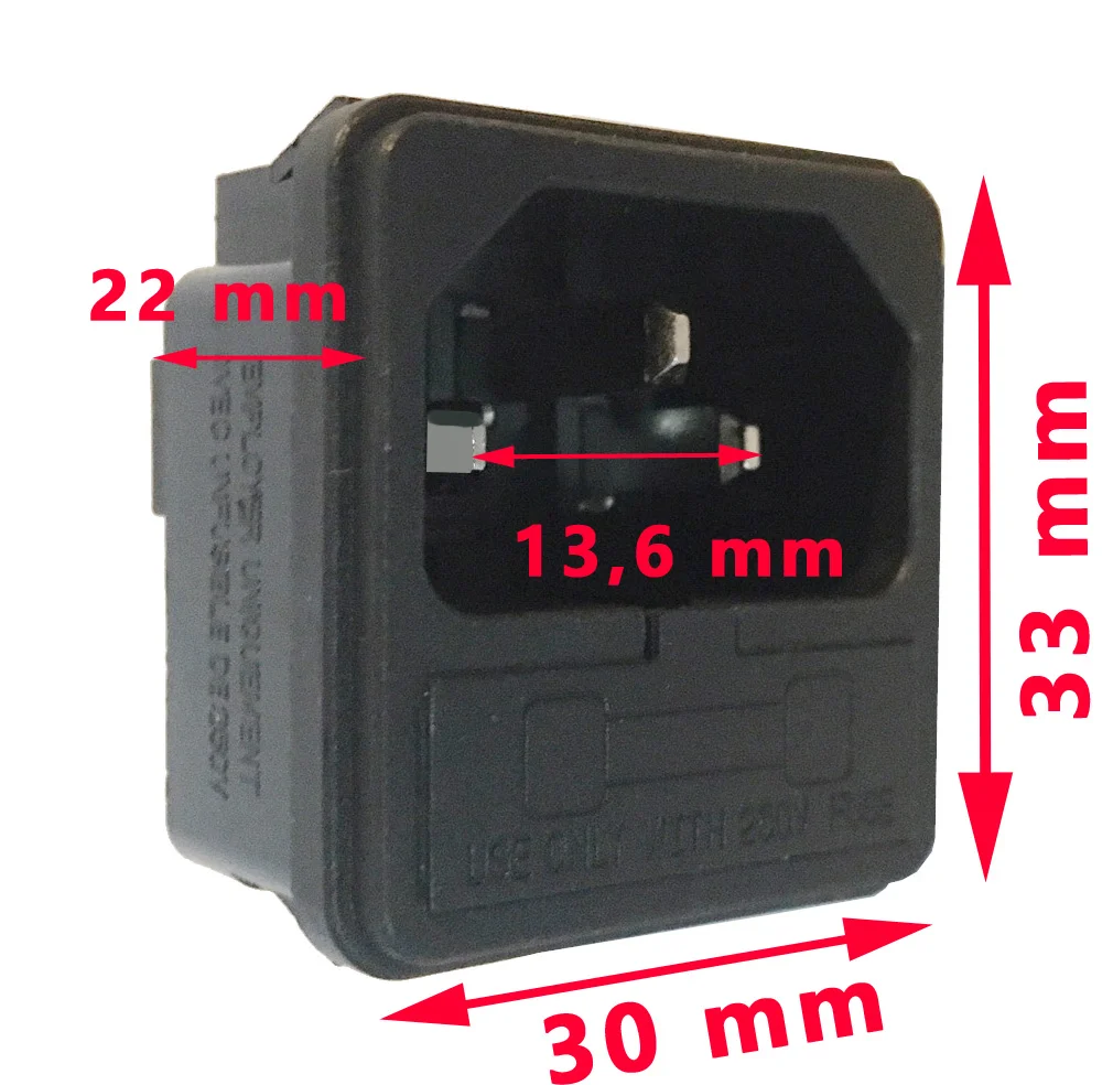 Prise femelle du 220V pour les réfrigérateurs TB31A, TB41A et TBXXX par IndelB et aussi les CF de Dometic - Accessoires Outdoor pour Plus de Liberté de Mouvement - {'count': 3, 'name': 'DC'}