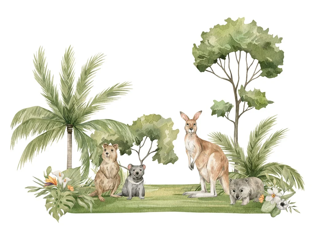Papier peint Animaux d’Australie - Saldi Straordinari – Offerte feuilles Speciali Disponibili Adesso