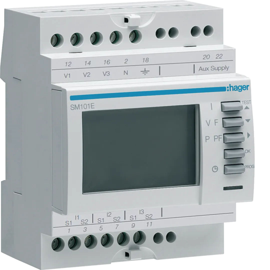 CENTRALE DE MESURE MODULAIRE SM101E HAGER - Saldi Straordinari – Offerte Speciali Disponibili Adesso HAGER SM101E - Centrale de mesure modulaire
