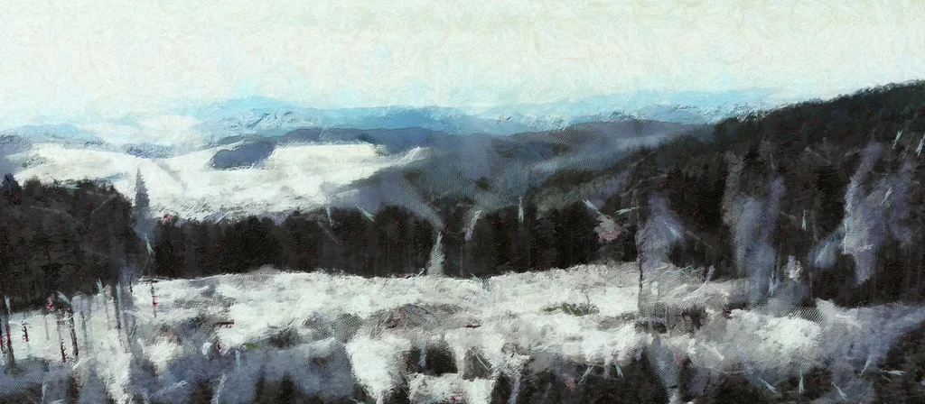 Papier peint Panorama des montagnes - Saldi Straordinari – Offerte Speciali grisaille Disponibili Adesso