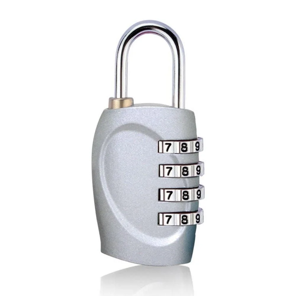 Cadenas Valise à Code 4 Chiffres Gris - Univers maison et accessoires utiles pour une vie simplifiée - couleur code chiffre gris maison vie