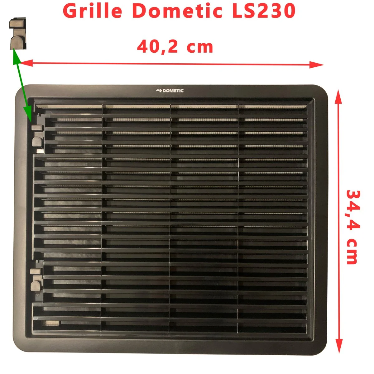 Grille ventilation LS230 noir 40,2 cm x 34,4 cm par Dometic - Accessoires Outdoor pour Plus de Liberté de Mouvement Grille de ventilation extérieure Nicoll 100 125 mm pour façade PVC |  stockinger.com