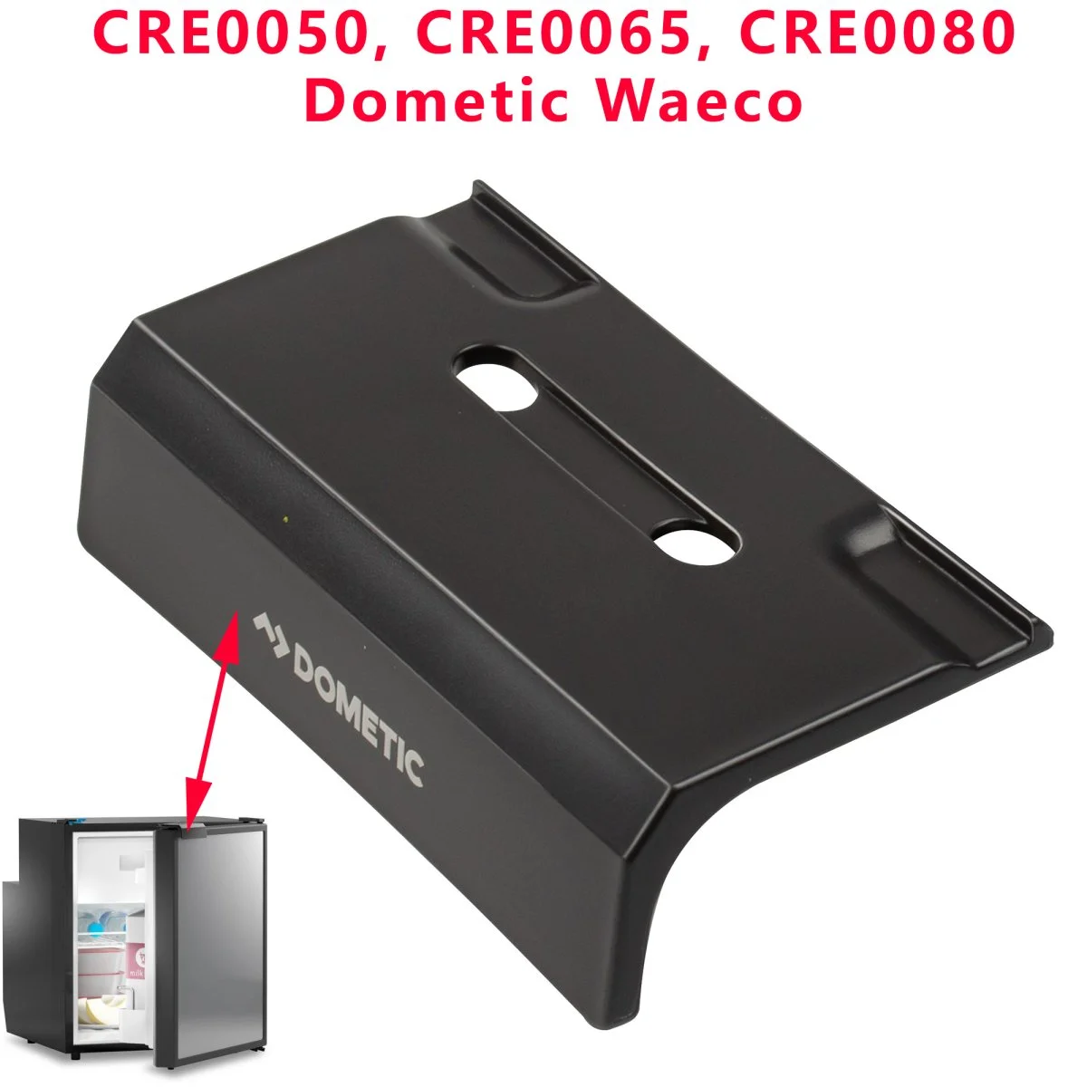 Fermeture noir ou curseur fermeture de porte, des réfrigérateurs CRE0050, CRE0065, CRE0080 Dometic Waeco - Accessoires Outdoor pour Plus de Liberté de Mouvement BOUTON BLOC PORTE ANTHRACITE POUR RÉFRIGÉRATEUR DOMETIC - Série 7