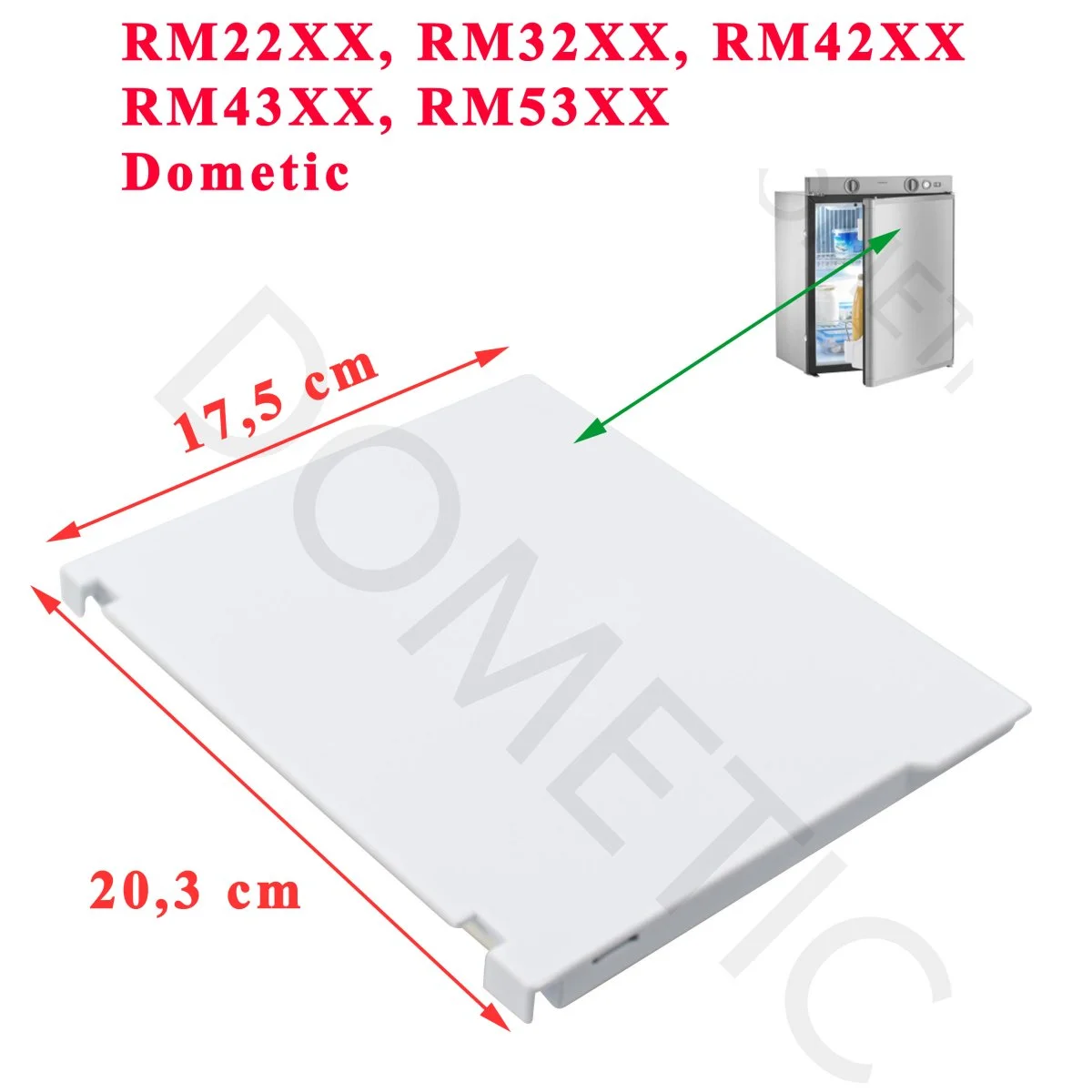 Dometic portillon congélateur complet RM22XX RM42XX RM43XX RM53XX RM4213 RM4203 Dometic Accessoires Outdoor Liberté Mouvement