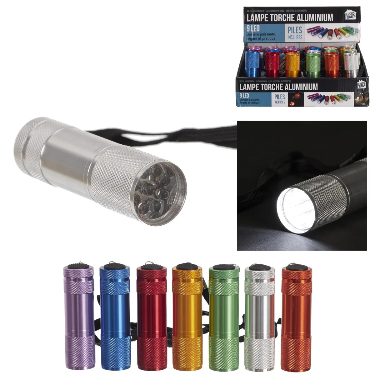 Mini lampe torche LED - Édition Limitée – L’Art de la Table Française en Promotion ! Portable Mini Torch, Super-Bright Mini 9 LED Bulb Pocket Torches - Torch  Flashlight for Camping, Hiking, DIY, Travelling, Outdoors and More 3  Battery ...