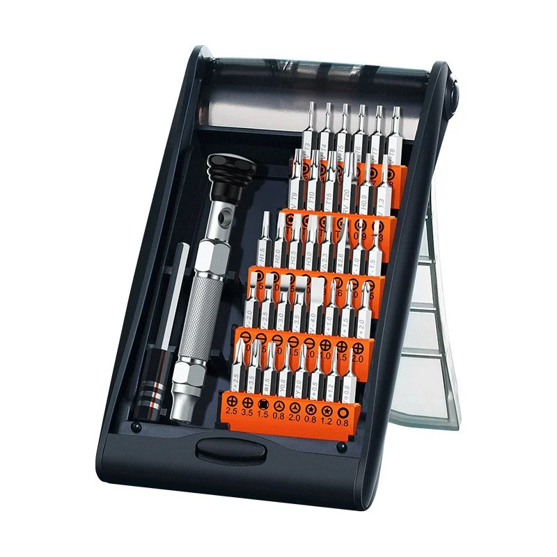 Jeu de tournevis en alliage d’aluminium UGREEN 38-EN-1 - Organisation de la maison avec des solutions de rangement Coffret de tournevis - Coffret d'outils - Mallette à outils complète -  Tournevis magnétique 42 en 1 - Jeu de tournevis à cliquet | Leroy Merlin