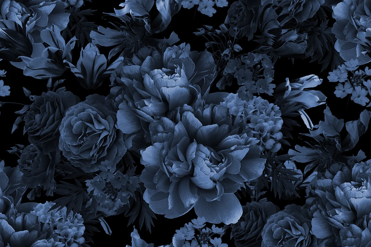 Papier Fleurs pivoine bleue Saldi Straordinari Offerte Speciali Disponibili Adesso