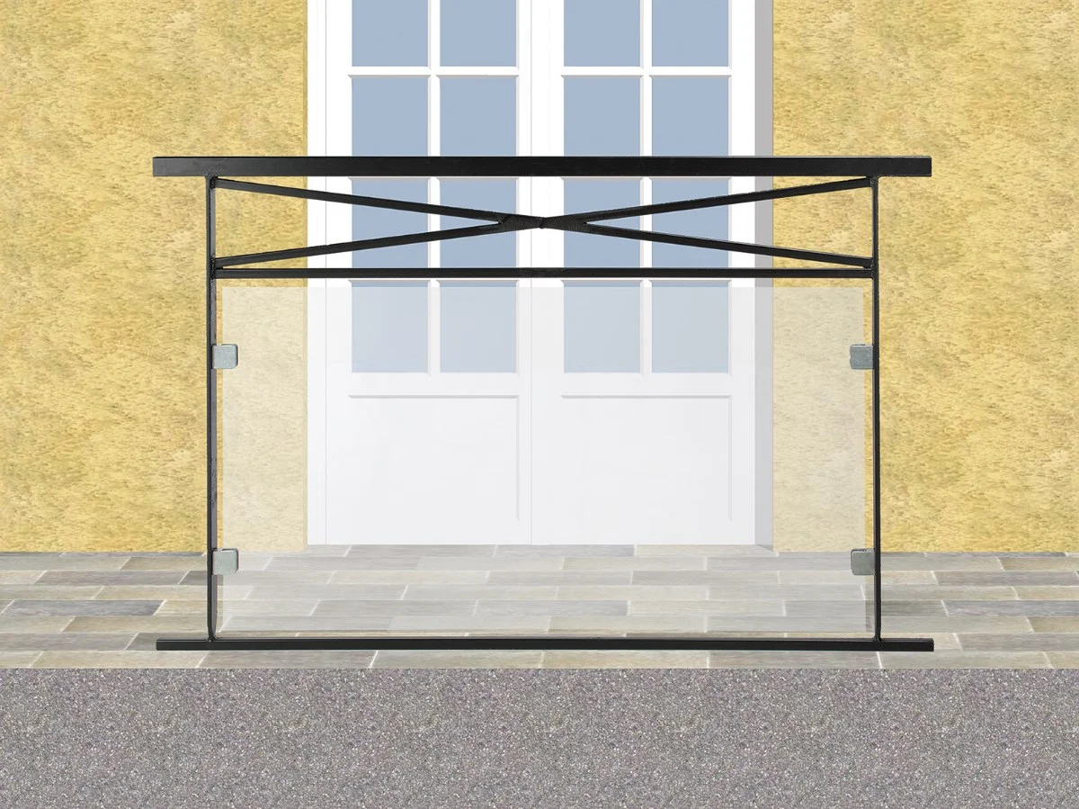 Garde corps de terrasse en fer forgé Catarina - Saldi Straordinari – Offerte Speciali Disponibili Adesso - escalier garde corps terrasse fer