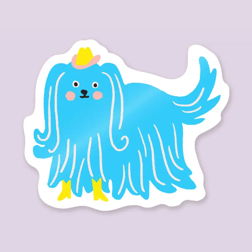 Sticker Chien Cowboy - Organisation de la maison avec des solutions de rangement - Meubles