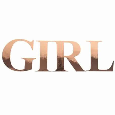 Stickers GIRL Rose Gold ​Boulangerie Pâtisserie Pain Levain Viennoiseries