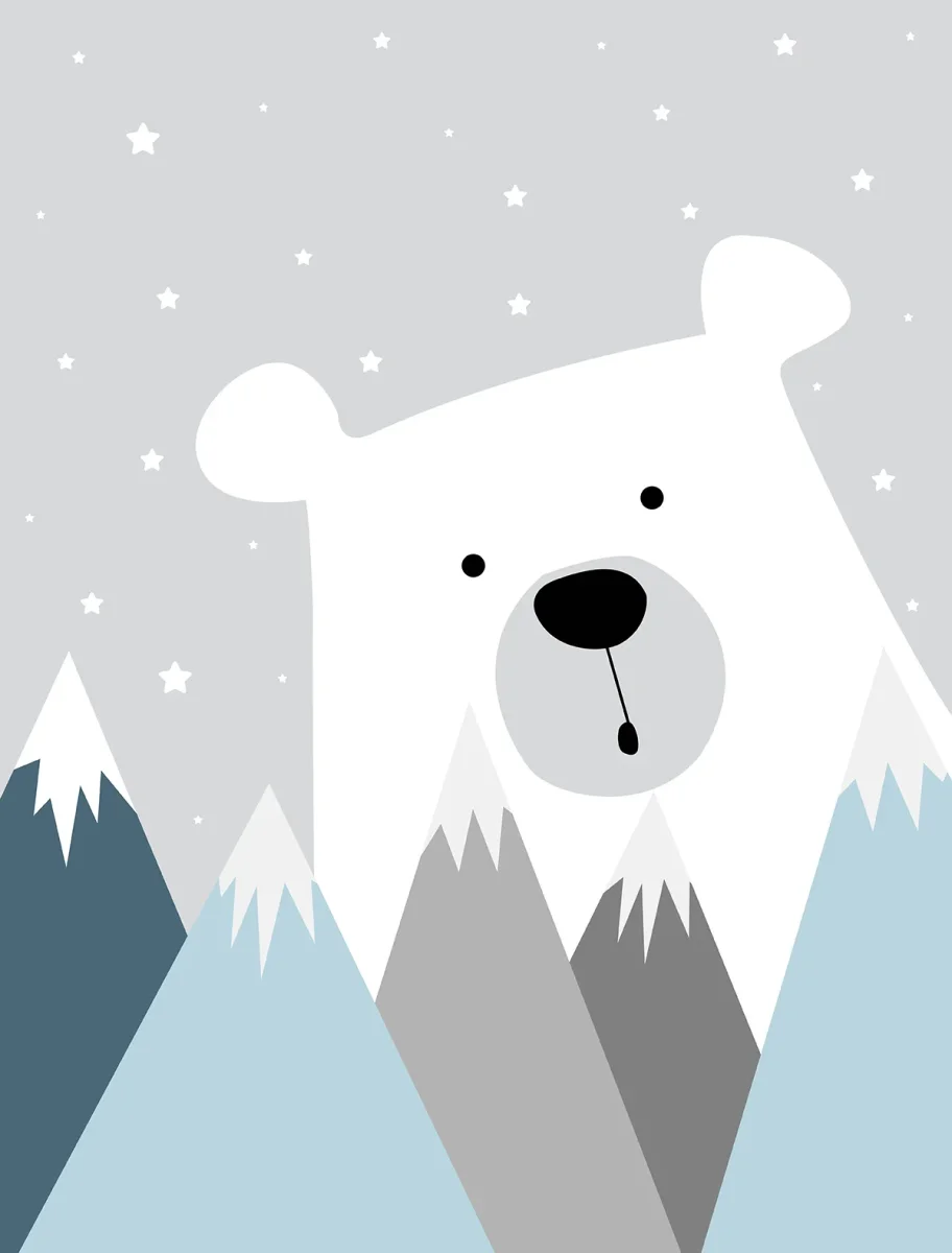 Papier peint Ours en peluche au-delà des montagnes - Saldi Straordinari – Offerte Speciali Disponibili Adesso Serviettes en papier ours pour vos loisirs créatifs - Boutique en ligne
