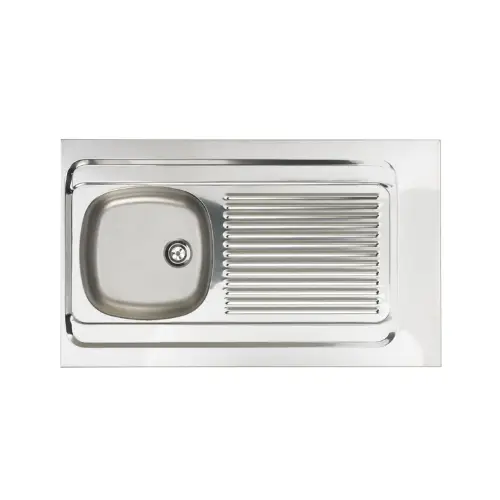 Evier à poser, 1 cuve 1000 inox 18/10 cuisson PÉTALLE nu, Lisse – LAVELLI (Moderna) - Saldi Straordinari – Offerte Speciali Disponibili Adesso