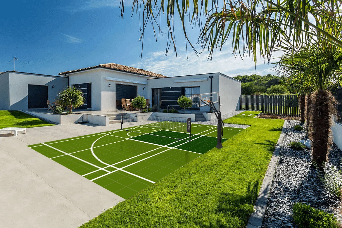 Dalles pour terrain multisport basketball et badminton 7m x 4m - Matériel sport pas cher – Meilleur rapport qualité-prix Dalles sportives modulaires : guide complet | Mon Terrain 2 Sports