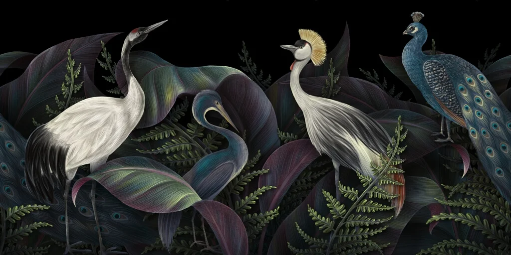 Papier peint Oiseaux dignes - Saldi Straordinari – Offerte Speciali manuelles Disponibili Adesso