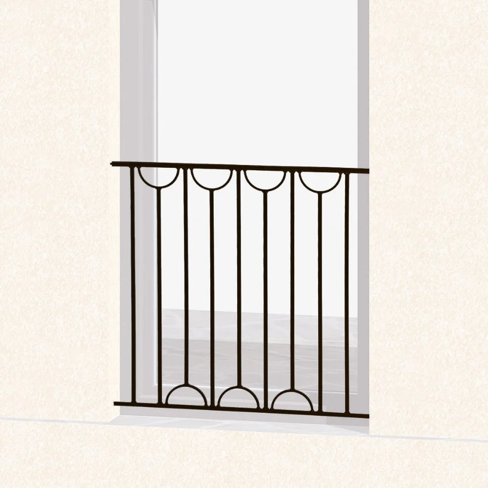 Garde corps de fenêtre en fer forgé Virginie - Saldi Straordinari – Offerte Speciali Disponibili Adesso Garde-fou de fenêtre acier sur-mesure Mervent. Couleurs, fixation, rampe au  choix