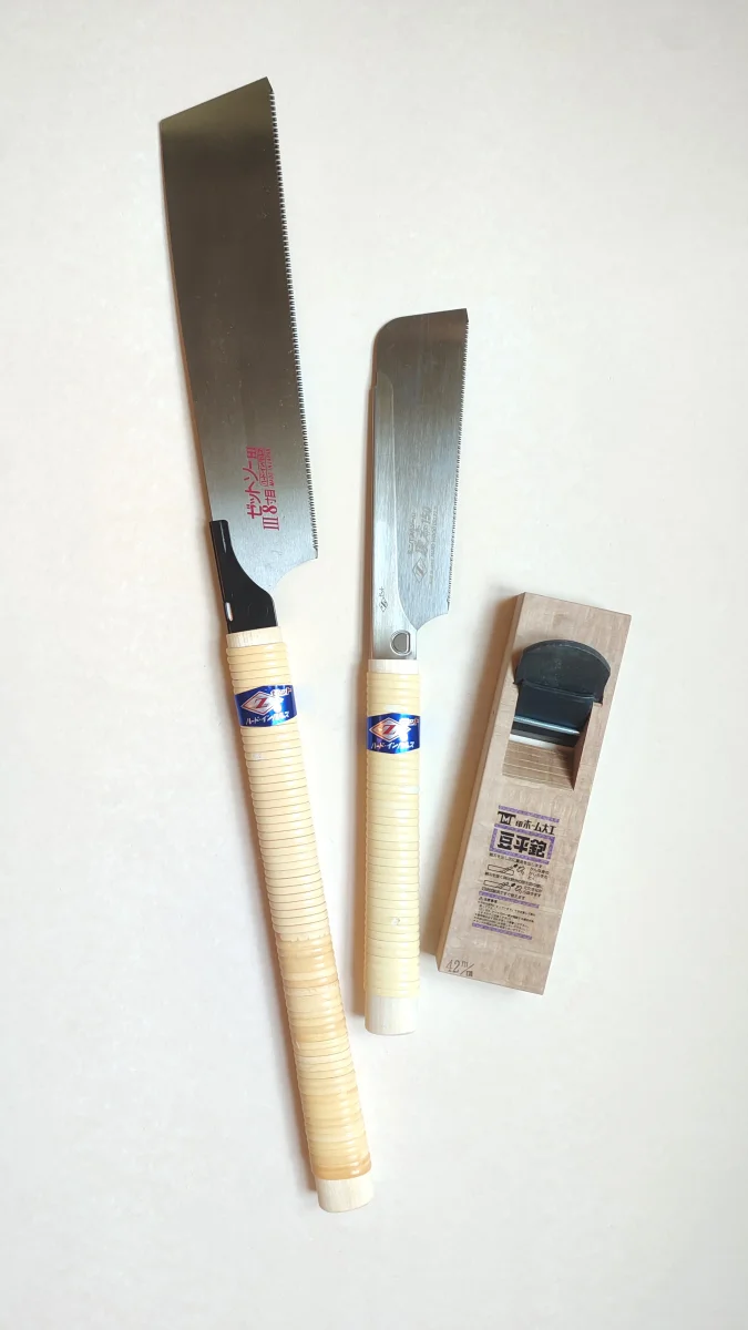 Set du menuisier japonais "Sashimono": Scie Kataba + Dozuki + Hira kanna - Accessoires Outdoor pour Plus de Liberté de Mouvement - {'count': 1, 'name': 'Homme'}