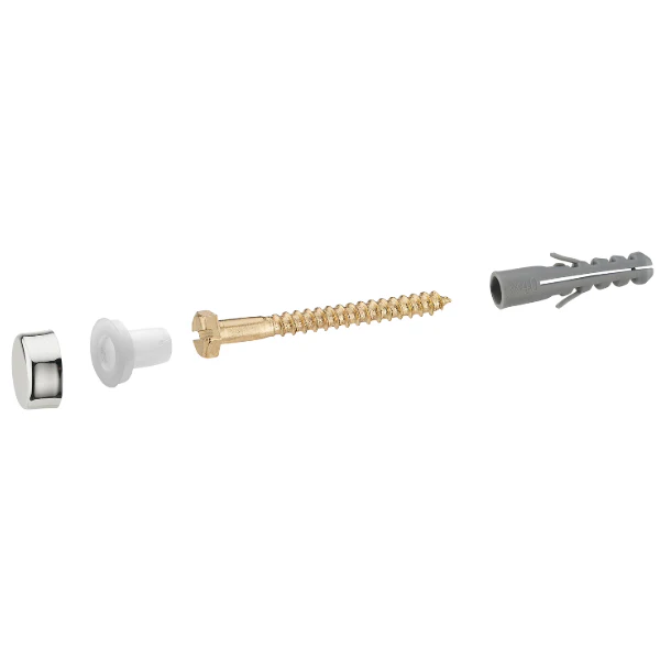 Fixations WC tirefonds 6x60 mm chevilles 8x40 mm x2 - Accessoires Outdoor pour Plus de Liberté de Mouvement - {'count': 1, 'name': 'visserie'}