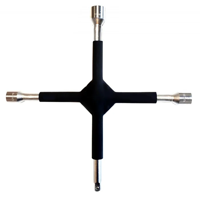 Clé en croix pour VL AMOVIBLE pour écrous de 17-19-21-1/2″ - Accessoires Outdoor pour Plus de Liberté de Mouvement