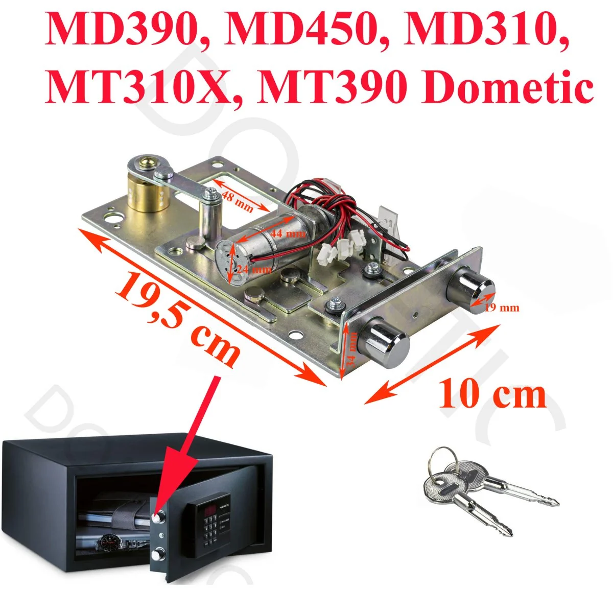 Dometic coffre mécanisme verrouillage modèles MD390 MD450 MD310 MT310 MT390 Accessoires Outdoor Liberté Mouvement