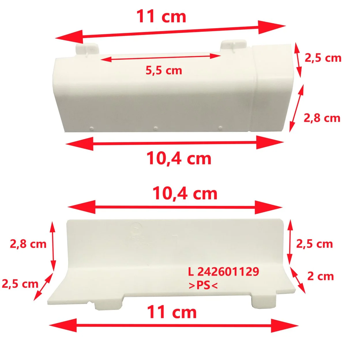 Couvercle gauche 242601120 ou droit 242601130 pour toilette CTLP3050, CTLP3110, CTLP4050, CTLP4110, CTS3050, CTS3110, CTS4050, CTS4110, CTW3050, CTW3110, CTW4050, CTW4110, CTLP4110 par KLEENMAC Dometic - Accessoires Outdoor pour Plus de Liberté de Mouvement