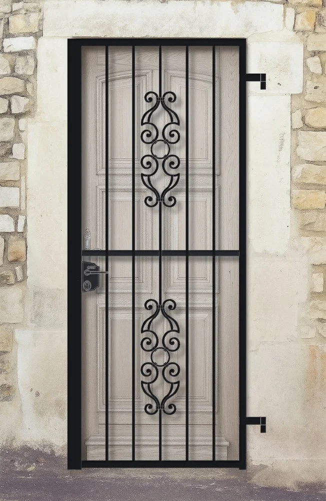 Grille ouvrante en fer forgé Voltaire 1 vantail - aération Saldi Straordinari – Offerte Speciali Disponibili Adesso