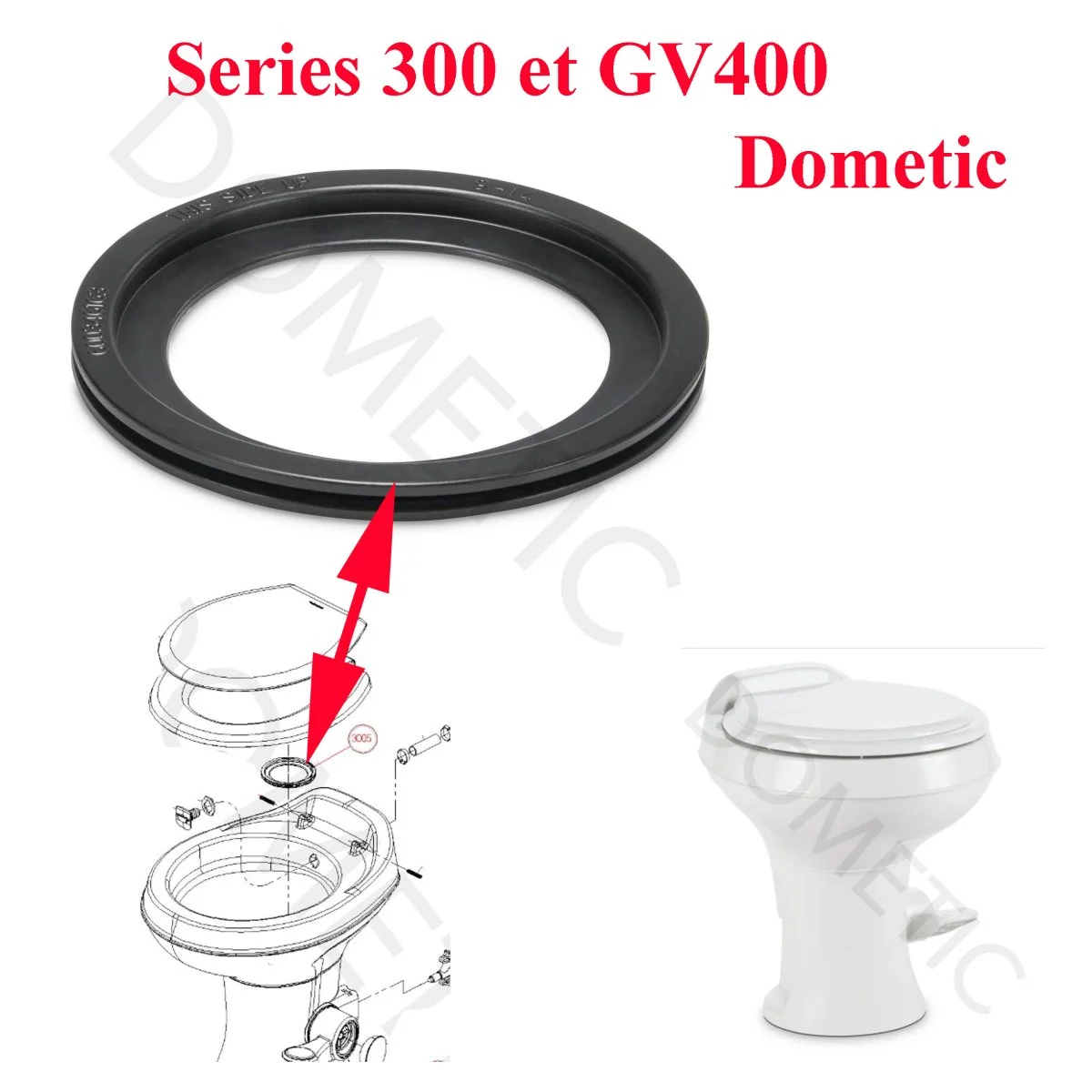 Dometic toilettes séries GV400 Accessoires Outdoor Liberté Mouvement
