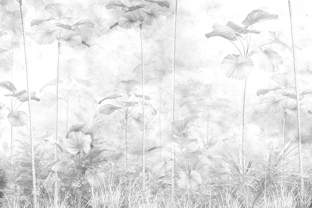 Papier peint Des palmiers vers le ciel - Saldi Straordinari – Offerte Speciali Salon Disponibili Adesso