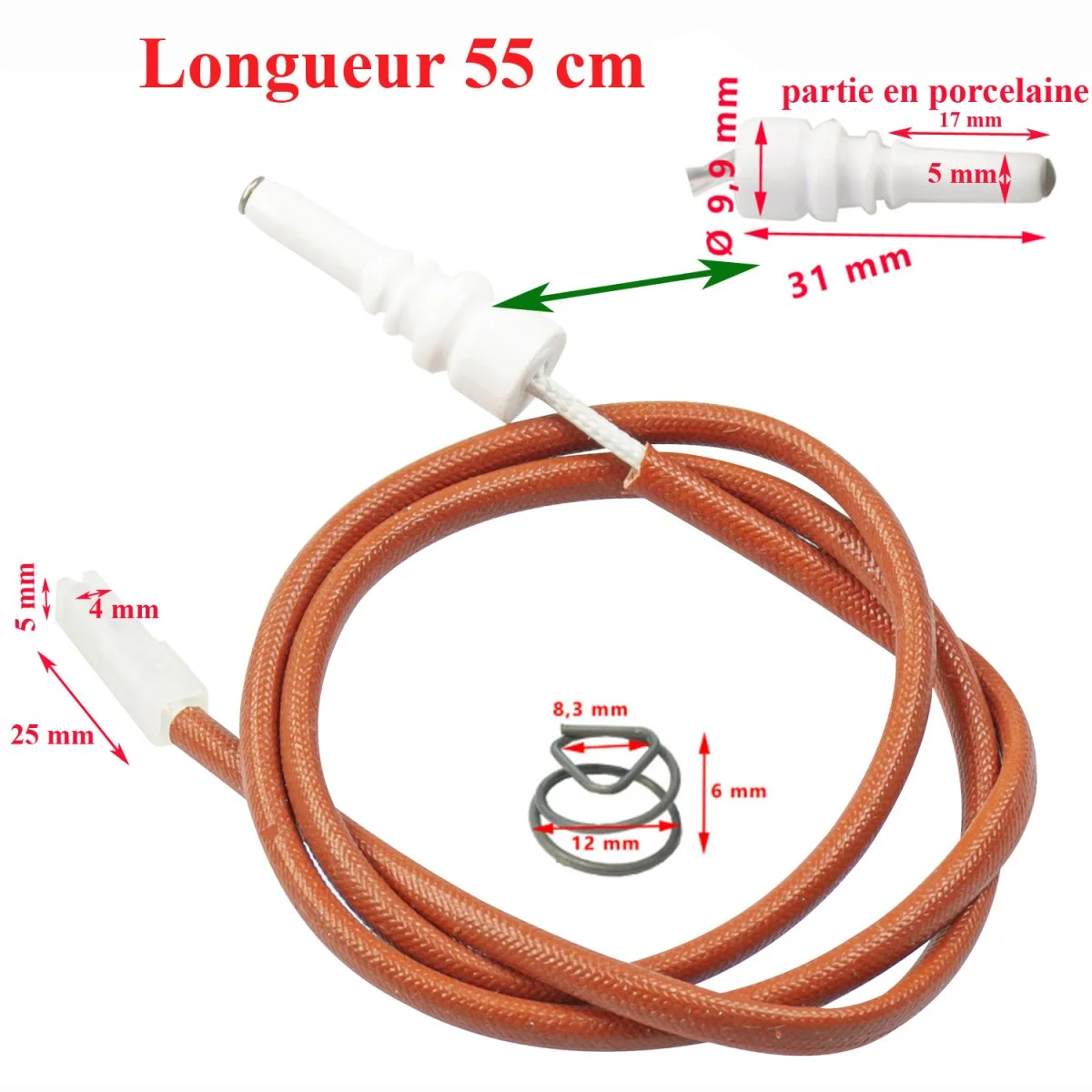Bougie ou allumeur des gaziniere Dometic longueur 55 cm : CU300,​ CU311,​ CU325,​ CU333,​ design CU335,​ CU342,​CU343,​ CU344,​ CU400,​ CU401,​ CU402,​ CU403,​ CU404,​ CU414,​ CU423,​ CU433,​ CU434,​ MO091,​ MO502,​ MO506,​ MO603,​ MO607,​ MO712 - Accessoires Outdoor pour Plus de Liberté