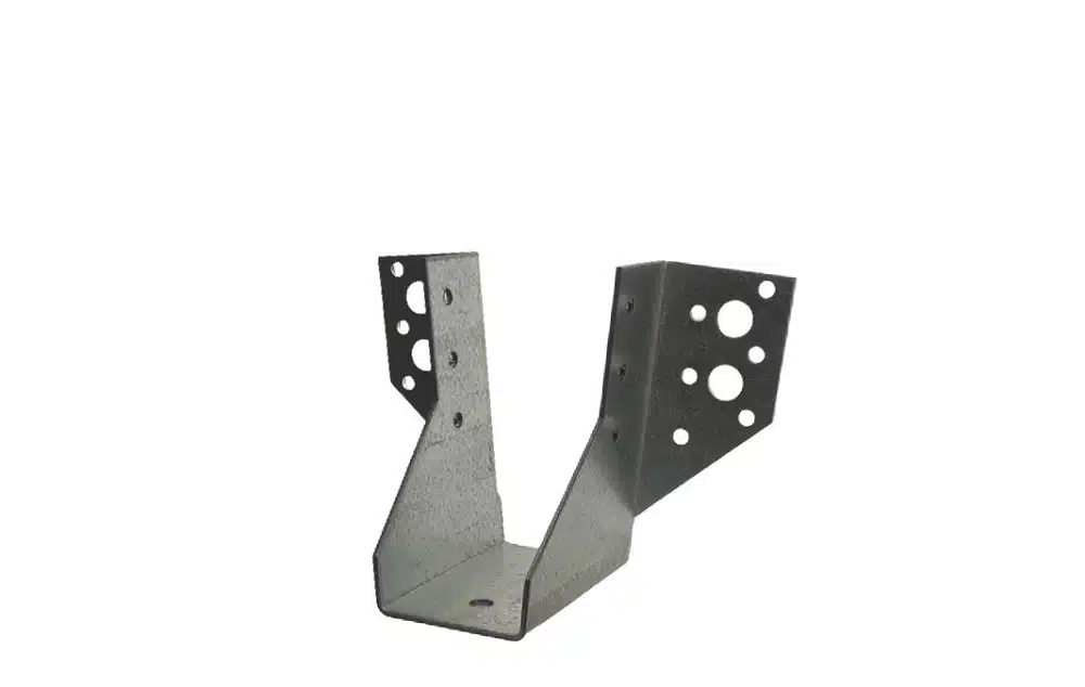 Sabot pour traverse 46×102 mm – ailes extérieures - Vins Rouges Harmonieux pour Chaque Occasion Sabot de charpente galvanisé à ailes intérieures - Larg. 76 x Ht. 152 mm