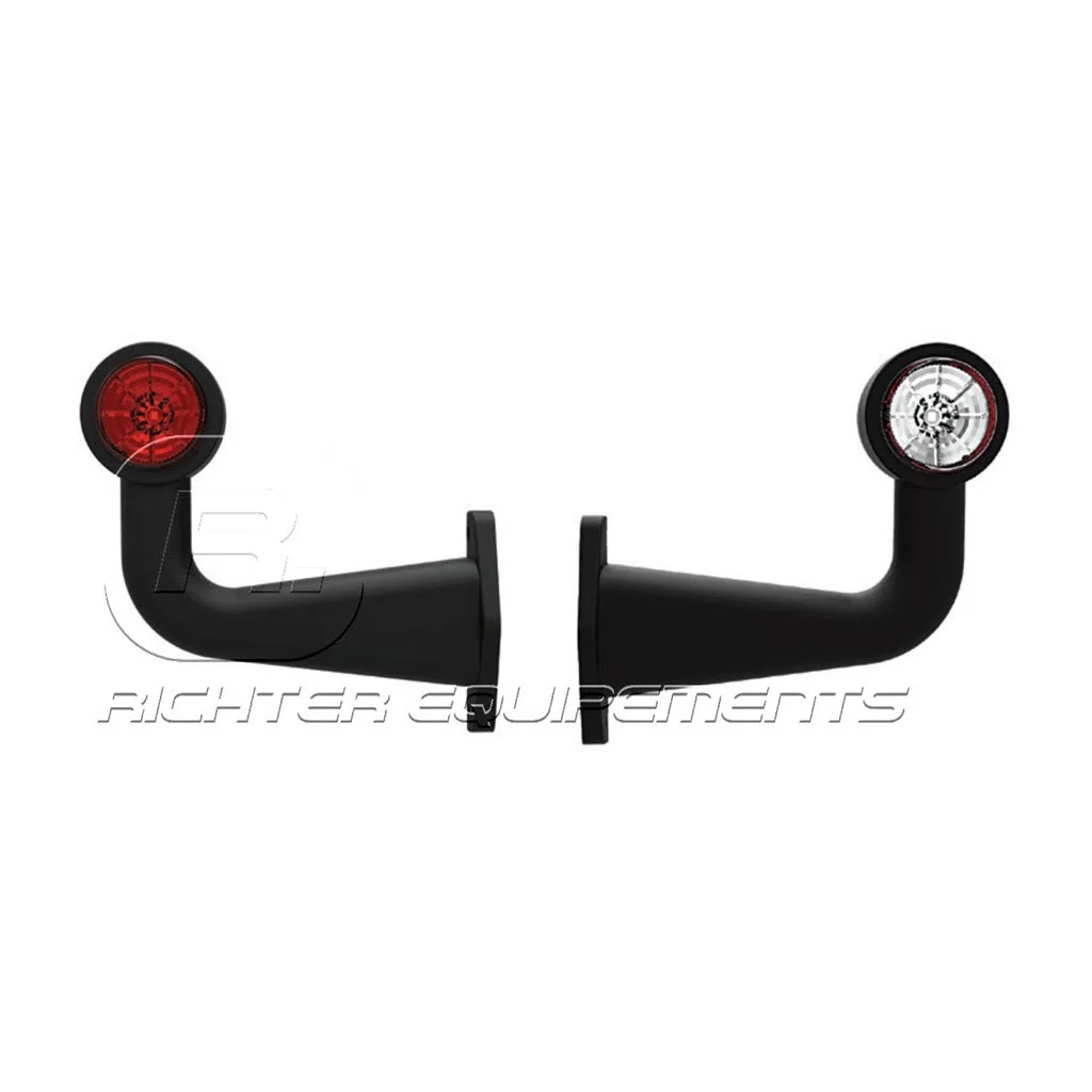 Feu sur antenne LED BICOLORE 90 Degrés - Saldi Straordinari – Offerte Speciali Disponibili Adesso GRAPHITE BLANC LD997 Feu de position LED Blanc lentille Transparente |  King-Truck. com