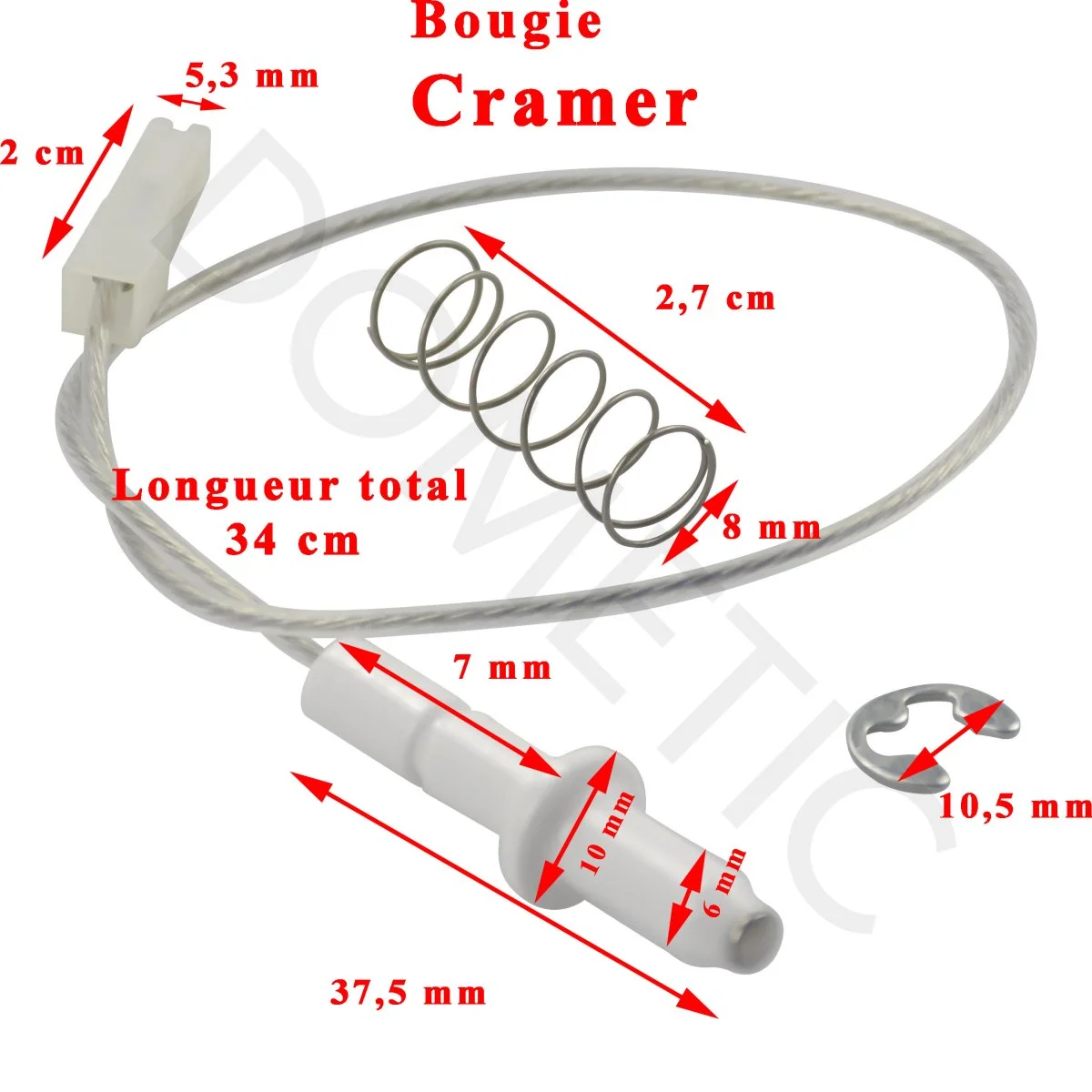 Une bougie d’allumage table de cuisson Cramer EK200, CE1304, CE1382, CE04-DF, CE99-ZF, CE99-DF etc. par Dometic - Accessoires thermique Outdoor pour Plus de Liberté de Mouvement