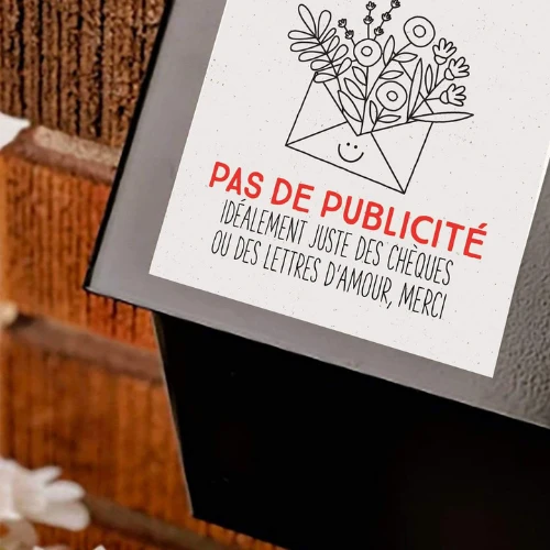 Autocollant: Pas de publicité - Saldi Straordinari – Offerte Speciali Disponibili Adesso - Exemple