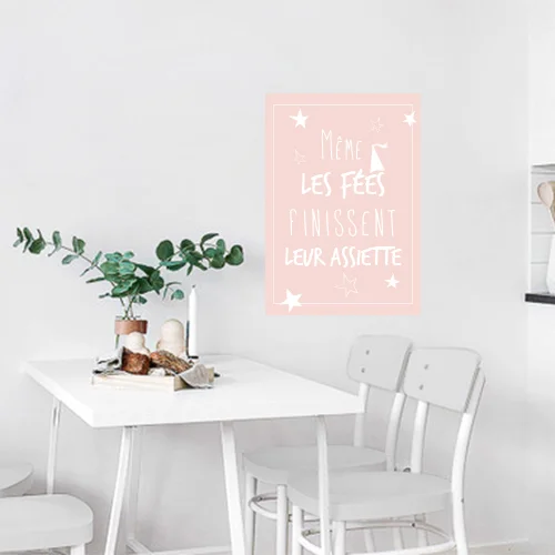 Sticker citation “Même les fées finissent leur inutile assiette” - Saldi Straordinari – Offerte Speciali Disponibili Adesso