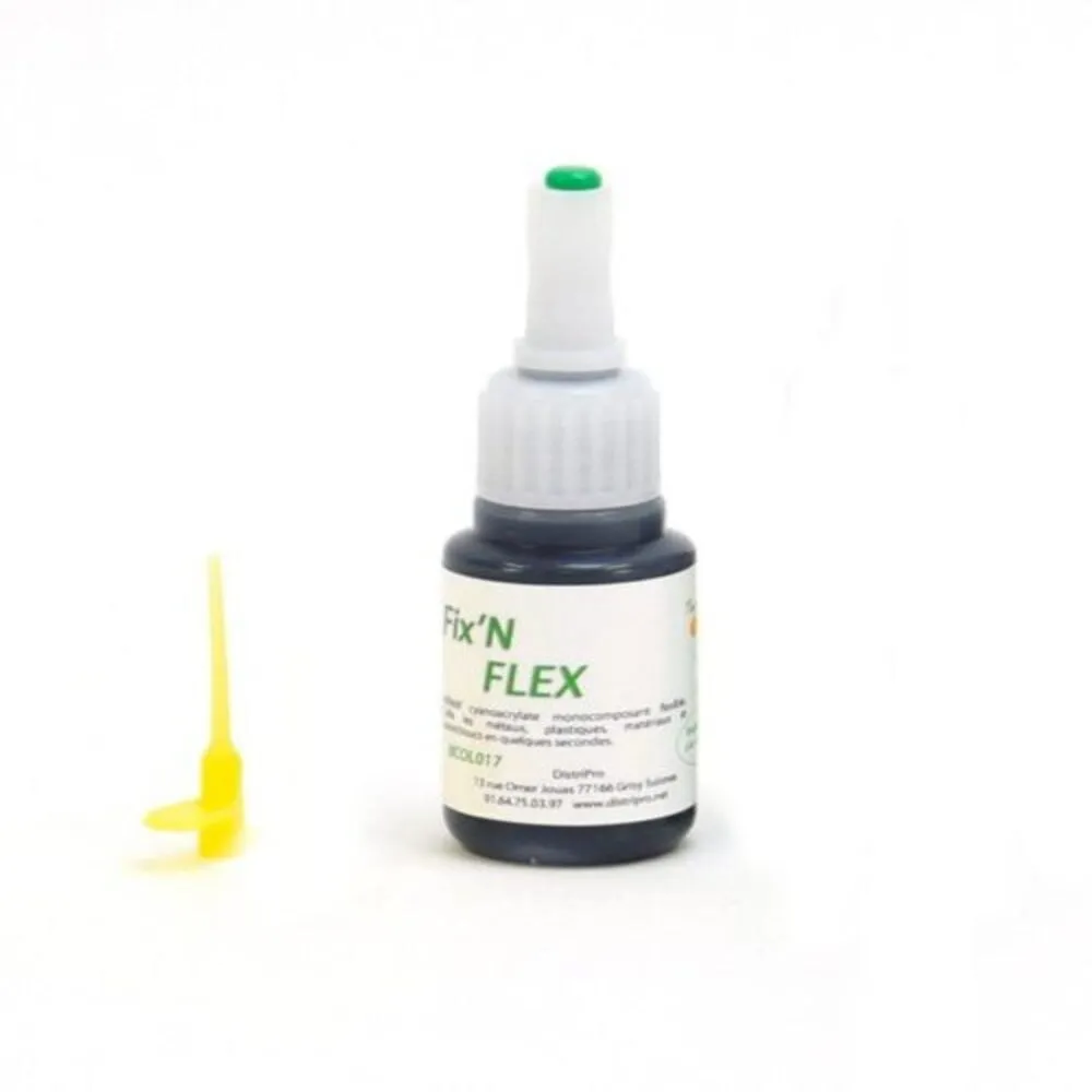 Colle cyanoacrylate flexible – Fix’N FLEX - ​Drones Professionnels & Grand Public | Boutique Française​ - {'count': 1, 'name': 'PMMA'}