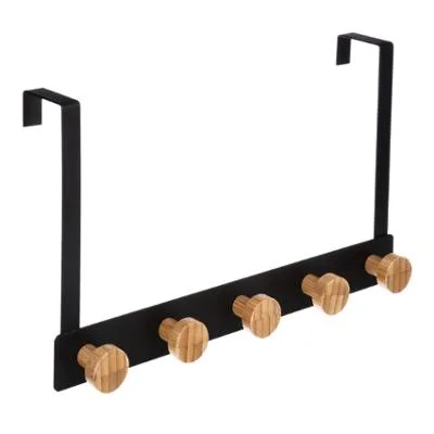 Patère de porte noire 5 crochets - Édition Limitée – L’Art de la Table Française en Promotion ! - {'count': 1, 'name': 'Noire'}