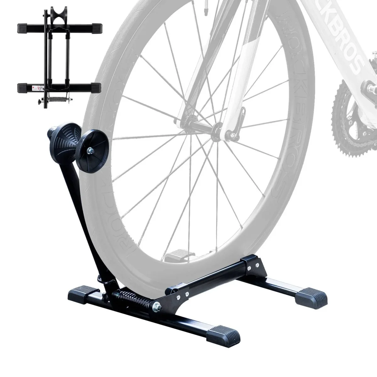 Support de vélo pliable en aluminium, support de vélo unilatéral, ROCKBROS - Accessoires Outdoor pour Plus de Liberté de Mouvement Kit d'assemblage support vélo vertical​ sur pied