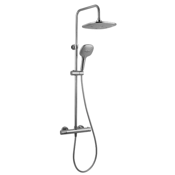 Colonne de Douche Thermostatique BERENS noir - Accessoires Outdoor pour Plus de Liberté de Mouvement