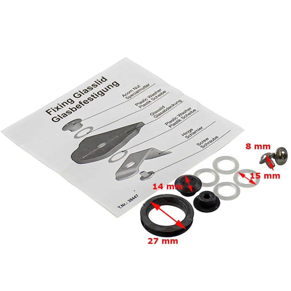 Kit complet de fixation des plaques en verre des gazinière Cramer ou évier Dometic - Accessoires Outdoor pour Plus de Liberté de Mouvement - {'count': 1, 'name': 'Double'}