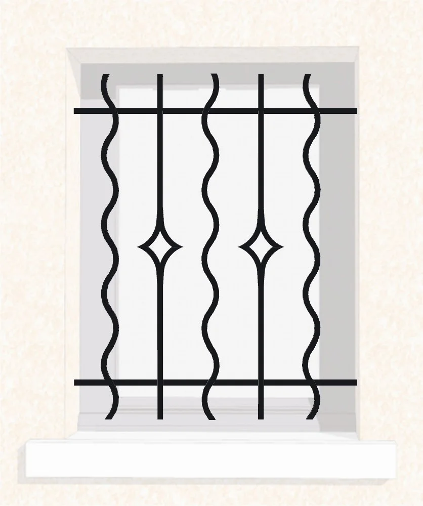 Grille de fenêtre en fer forgé Marcel - Saldi Straordinari – Offerte Speciali Disponibili Adesso - Anti effraction