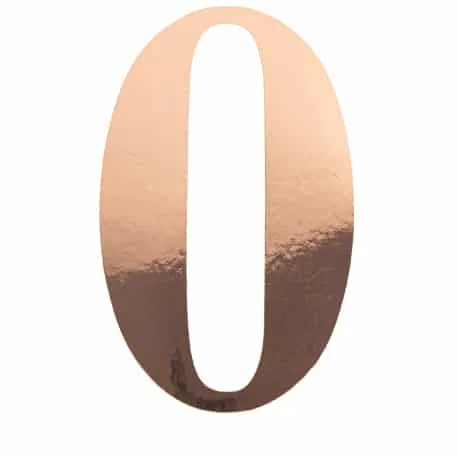 Stickers « 0 » Rose gold - ​Boulangerie-Pâtisserie | Pain au Levain & Viennoiseries​ - octobre rose rose pâtisserie pain amp viennoiseries