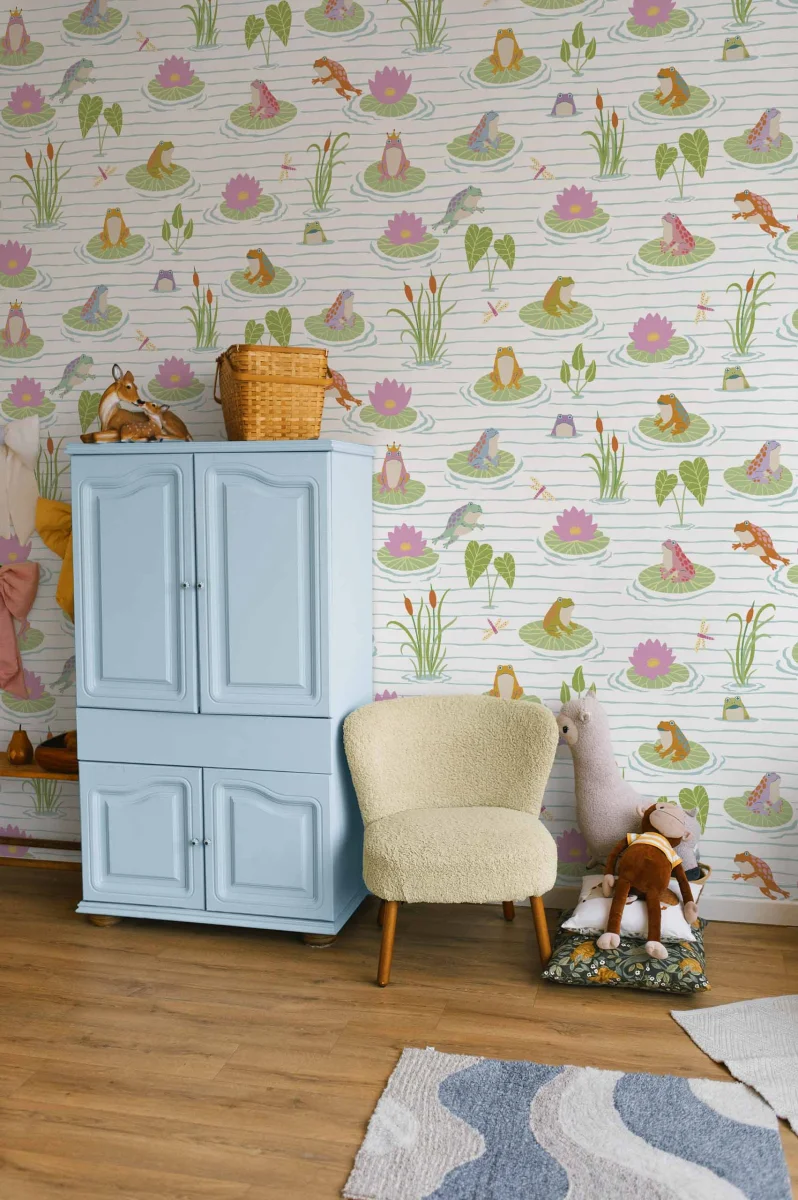 N°766 – Papier Peint – Froggies en Folie - Saldi Straordinari Suzhou – Offerte Speciali Disponibili Adesso