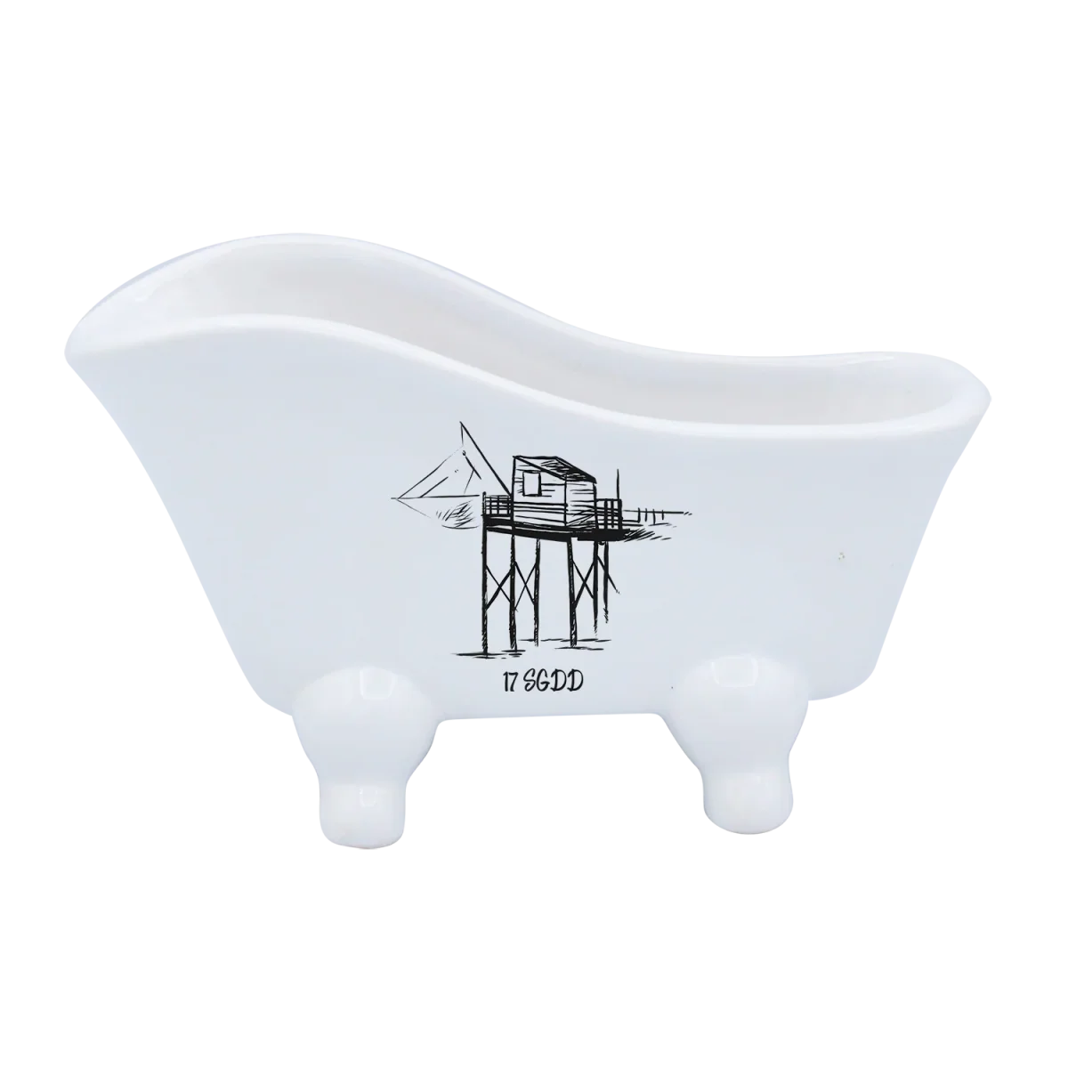 BAIGNOIRE BLANCHE - CARRELET NOIR SPE BO RAVAK ET BON - Saldi Straordinari – Offerte Speciali Disponibili Adesso