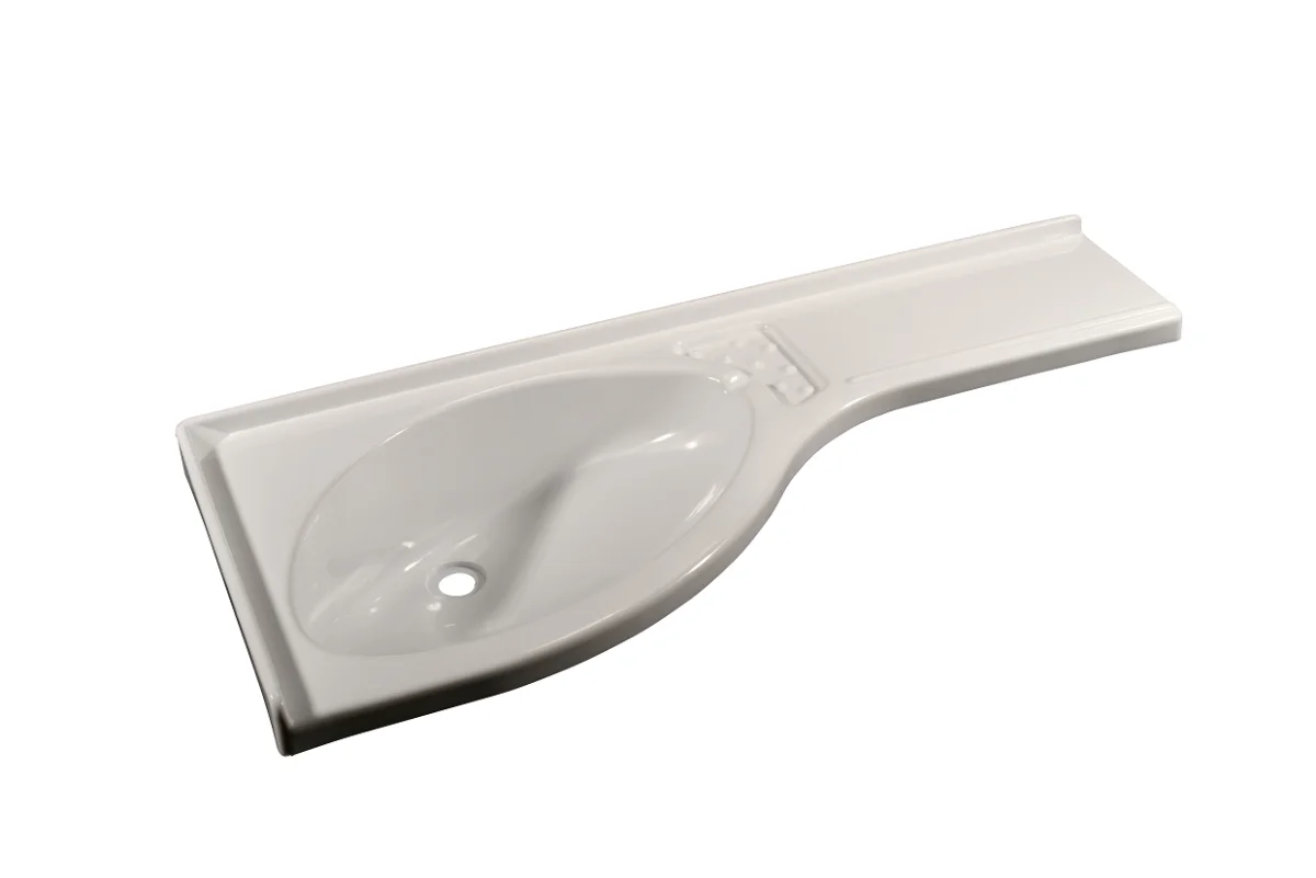 Lavabo d’angle blanc pur avec tablette de 170 mm de large - Offre limitée dans le temps ⏳ Ne tardez pas à commander ! Digitaler Winkelmesser WMD | bei Sola.at