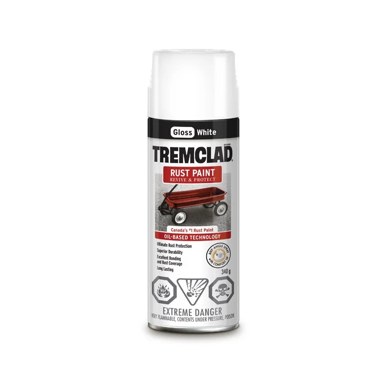 Peinture antirouille en aérosol Tremclad, 340 g, blanc, lustré - Saldi Straordinari – Offerte Speciali Disponibili Adesso Peinture en aérosol haute brillance Spectrum Blanc – Blanc | Action FR