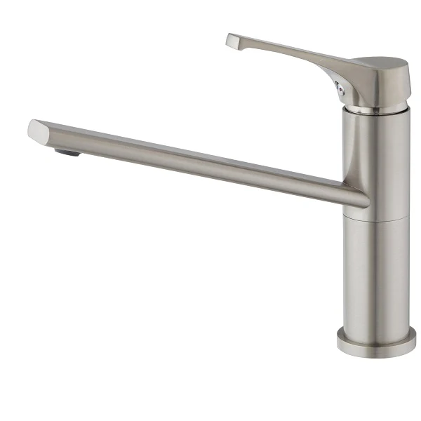 Mitigeur évier ORFEA inox brossé - Accessoires Outdoor pour Plus de Liberté de Mouvement Mitigeur évier de cuisine avec bec extractible en acier doré brossé |  stockinger.com
